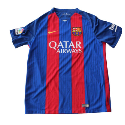 Maglia Store Ufficiale Iniesta Barcellona 2016-17, Modello Home, Taglia L - Come Nuova