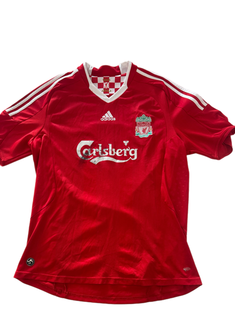 Maglia Store Ufficiale Liverpool 2008-09, Modello Home, Taglia XL - Sponsor Carlsberg Leggermente Rovinato
