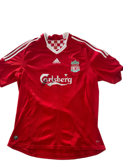 Maglia Store Ufficiale Liverpool 2008-09, Modello Home, Taglia XL - Sponsor Carlsberg Leggermente Rovinato